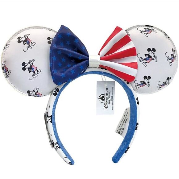 Loungefly Disney Parks Mickey and Minnie Bow American Ear Headband main image 5